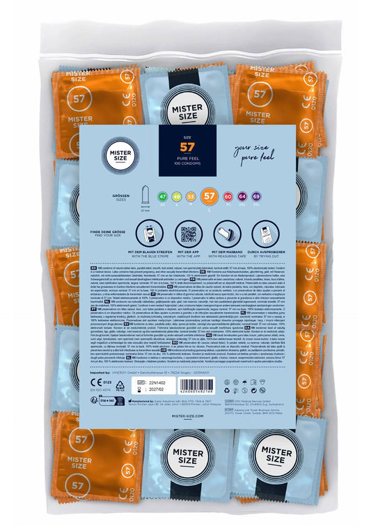 MISTER SIZE 57mm Condoms 100pcs