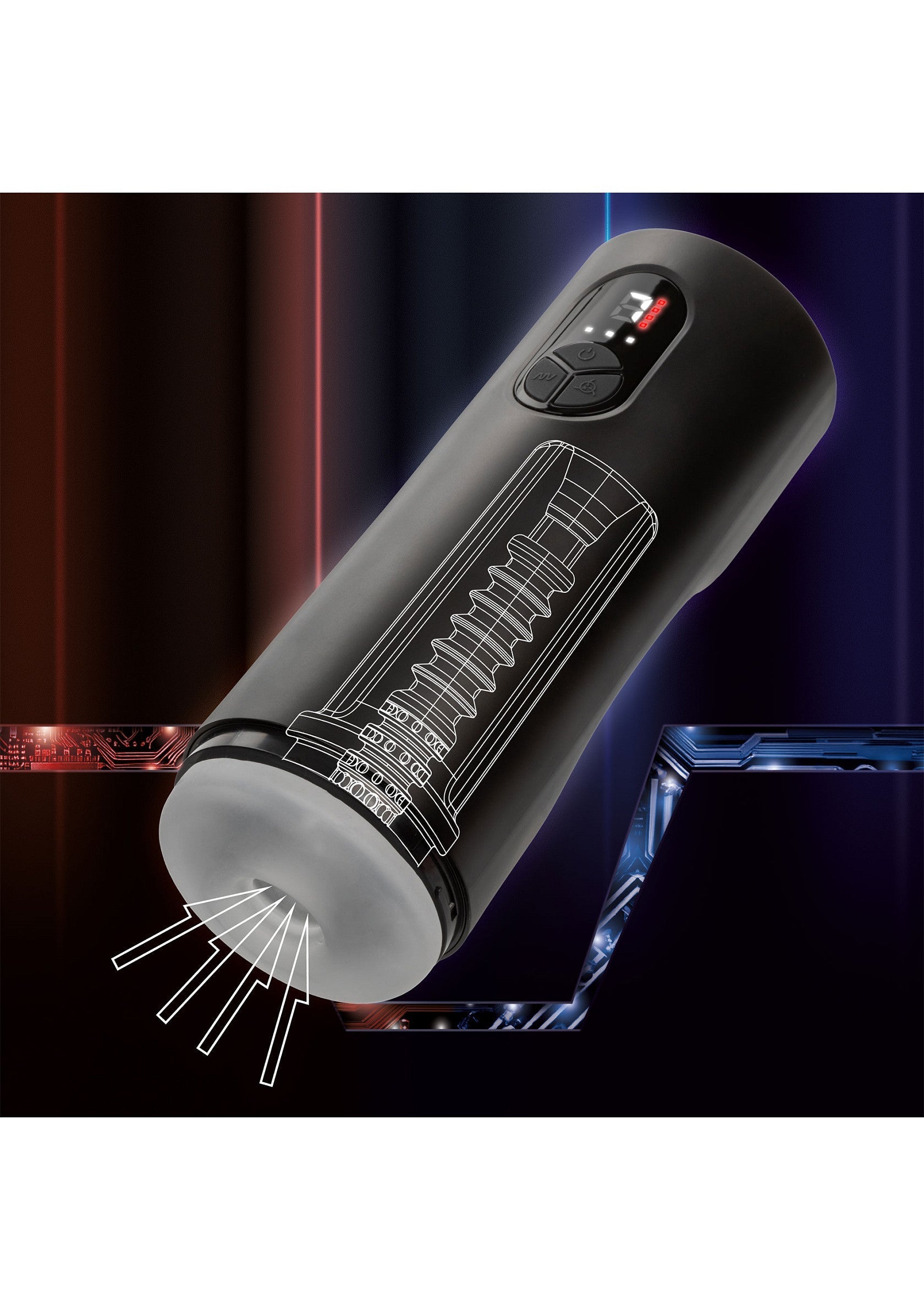 p14975 calexotics bionic bionic suck plus vibr mas tester
