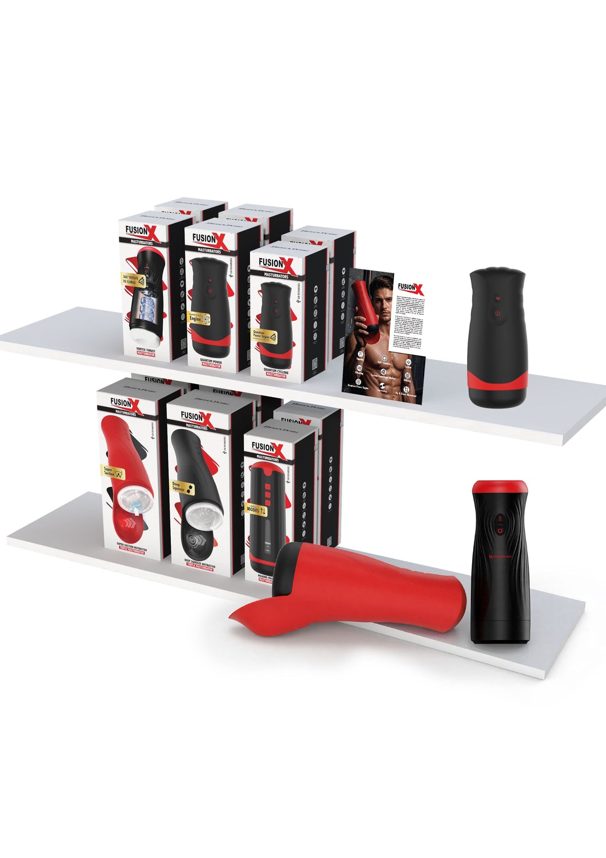 Retail Shelf Pack: Hidden Desire Fusion X Masturbators 2