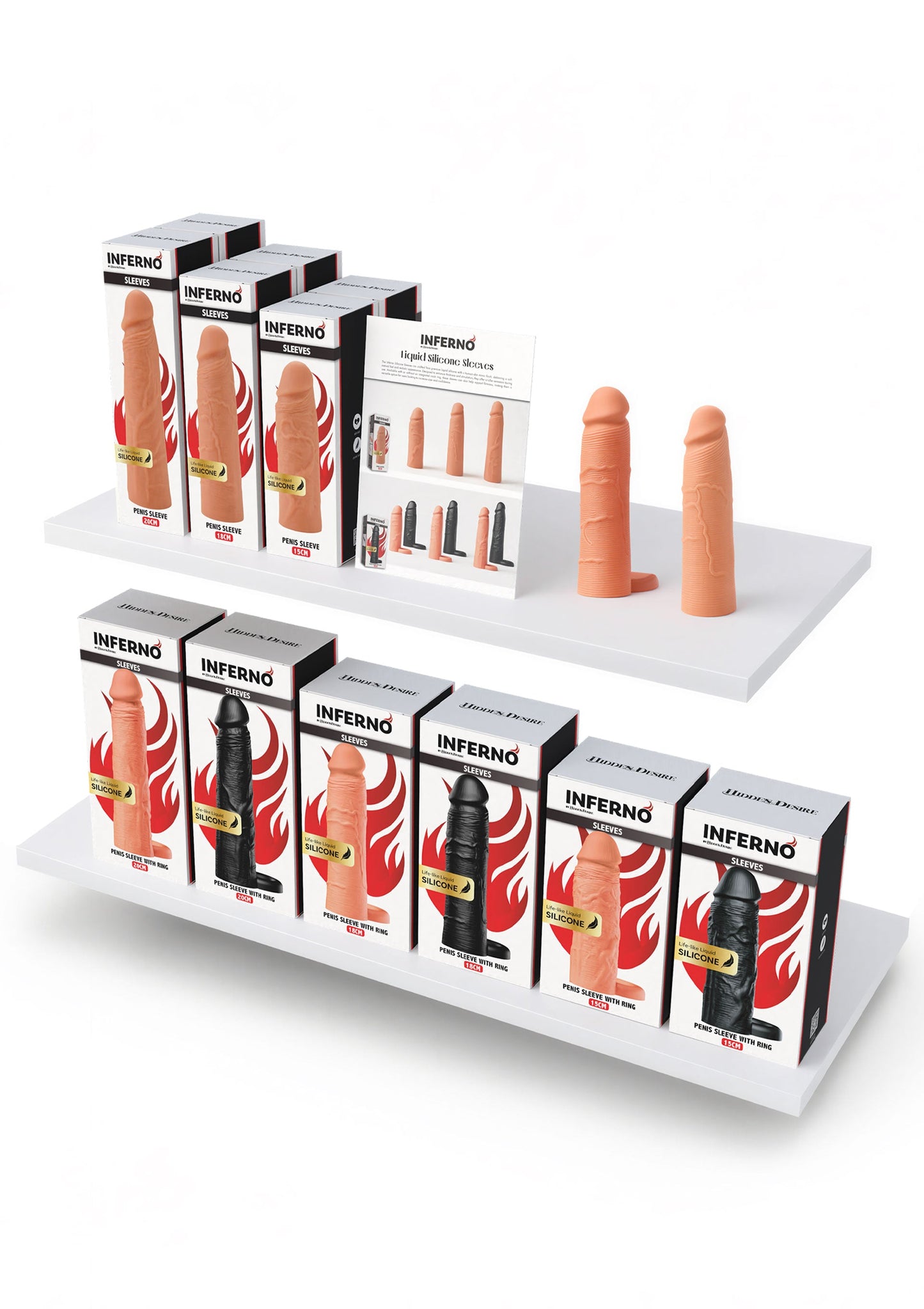Retail Shelf Pack: Hidden Desire Inferno Sleeves