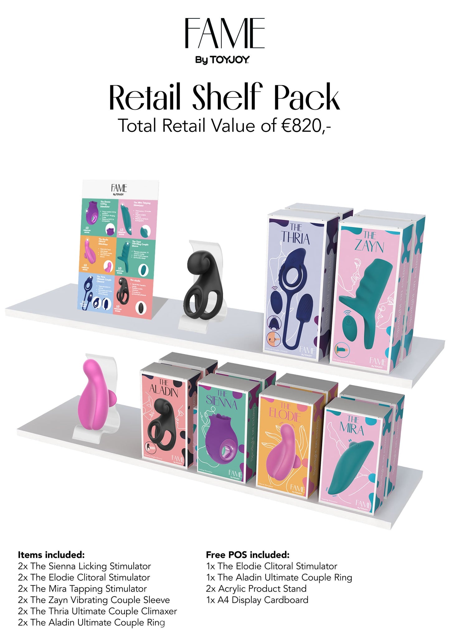 Retail Shelf Pack: ToyJoy Fame 2